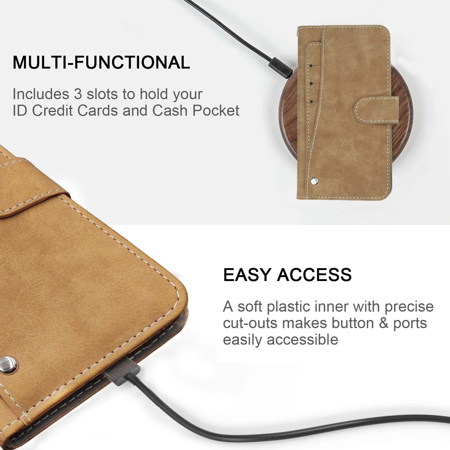 Vintage Leather Wallet Infinix - Luxury Bags Edit のレビューと価格