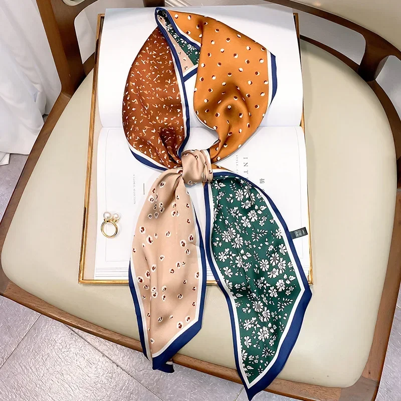 Design Print Skinny Scarf Plai - Luxury Bags For Women Brands のレビューと価格