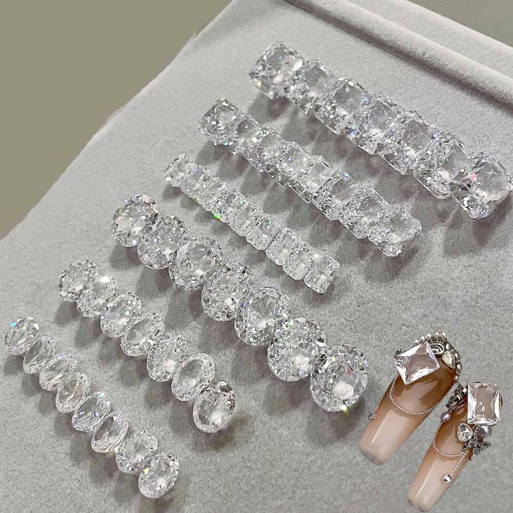 10pcs White Crystal Zirconia N - Luxury Bags Dropshipping のレビューと価格