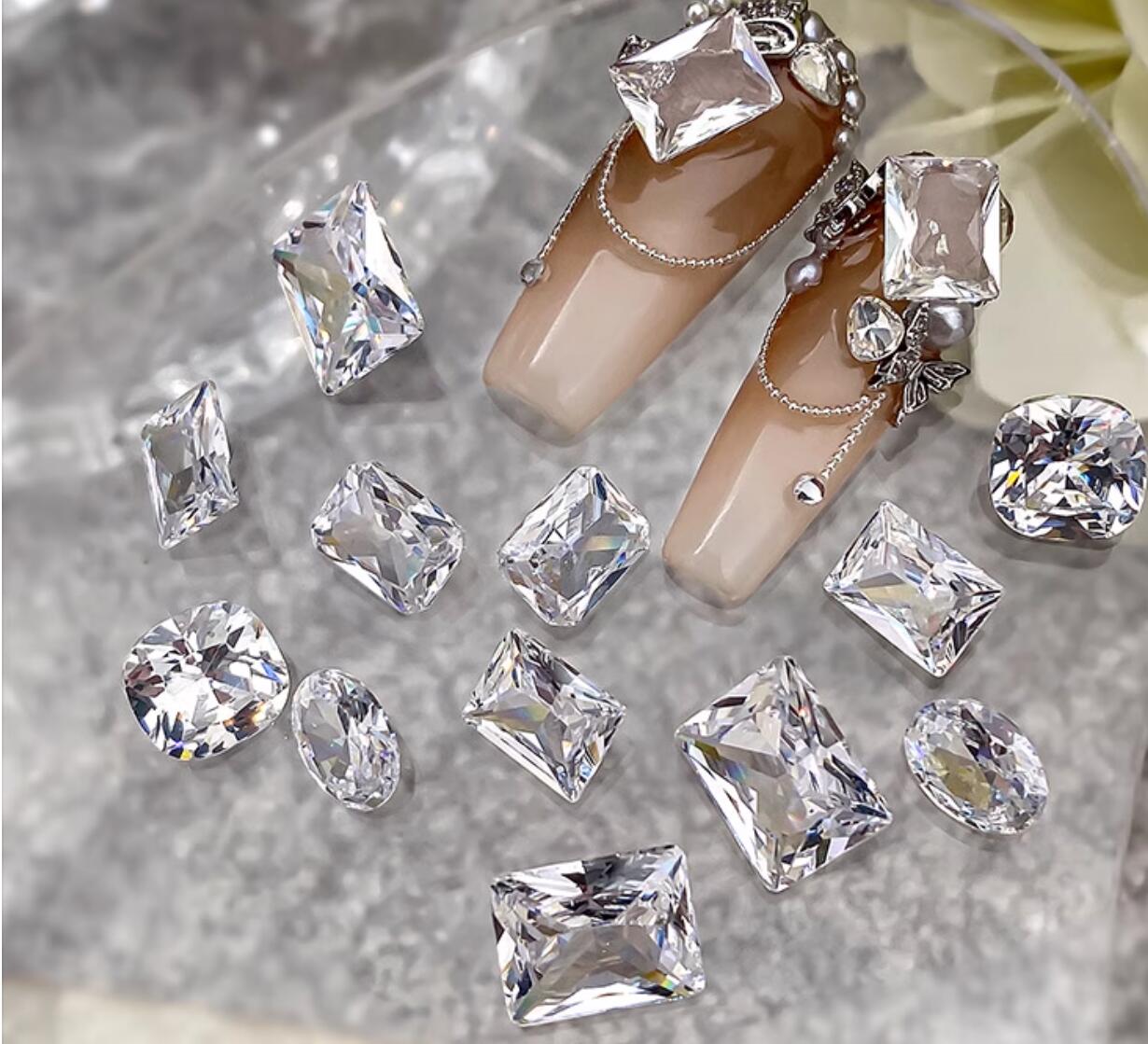 10pcs White Crystal Zirconia N - Luxury Bags Dropshipping のレビューと価格