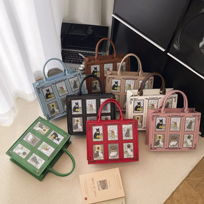 Women'S Tarot Card Cat Print H - Luxury Bags Edit のレビューと価格