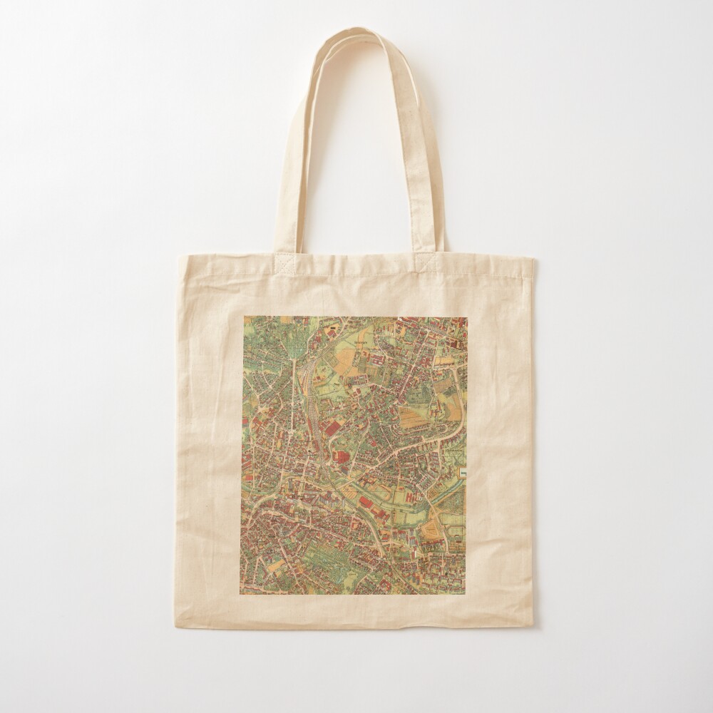 Vintage Map of Bayreuth, Germa - Luxury Bags Germany のレビューと価格