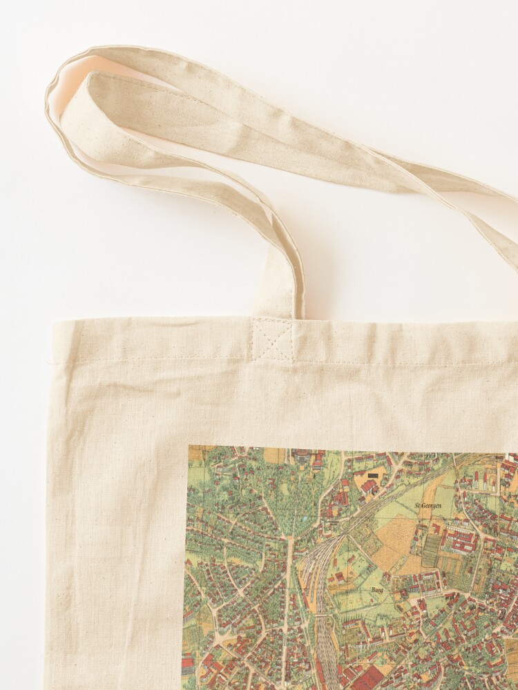 Vintage Map of Bayreuth, Germa - Luxury Bags Germany のレビューと価格