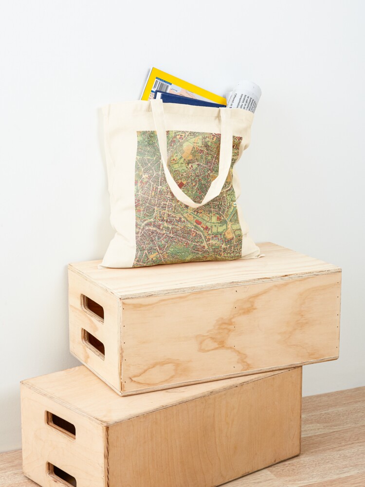 Vintage Map of Bayreuth, Germa - Luxury Bags Germany のレビューと価格