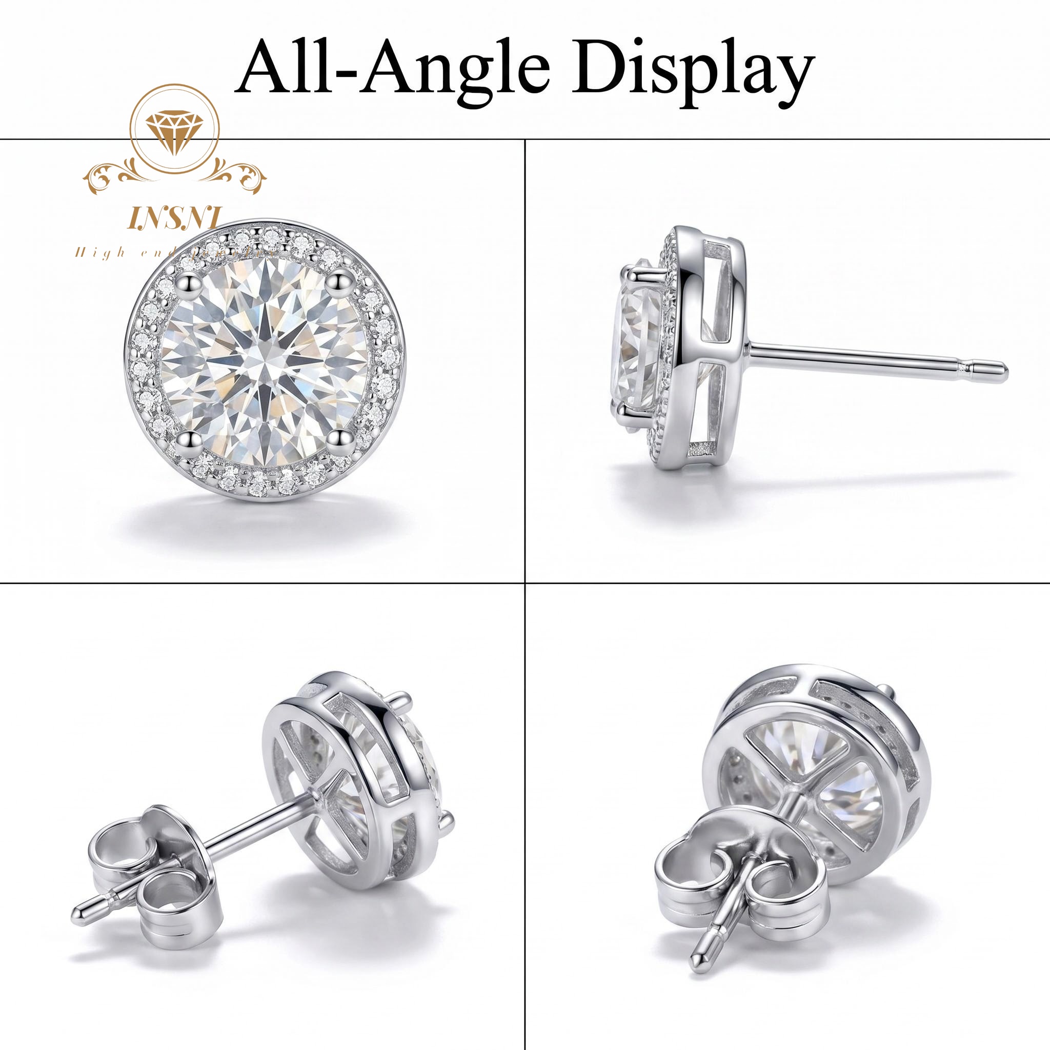 D-color Moissanite Sterling Si - Luxury Bags Dropshipping のレビューと価格